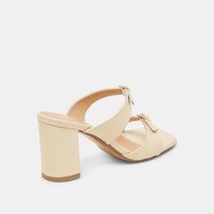 SHANE HEELS LIGHT YELLOW CRINKLE PATENT | Women Dolce Vita