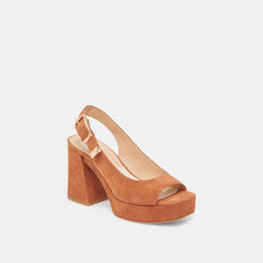 FLORES HEELS CARAMEL SUEDE | Dolce Vita Women