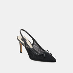 Yela Black Tulle Heels | Women Dolce Vita