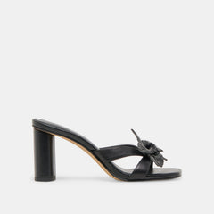 Nikil Black Leather Heels | Women Dolce Vita