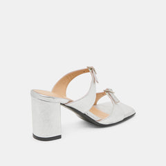 SHANE HEELS SILVER METALLIC LEATHER | Dolce Vita Women