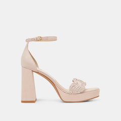 PELTIN HEELS LIGHT PINK WOVEN RAFFIA | Women Dolce Vita