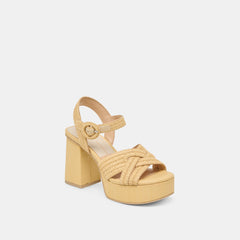 Bety Lt Natural Raffia Heels | Dolce Vita Women