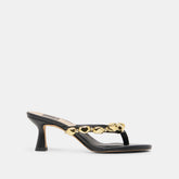 Daksie Black Leather Heels | Women Dolce Vita