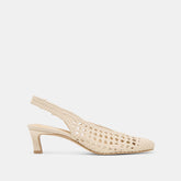 Fawne Creme Woven Stella Heels | Women Dolce Vita