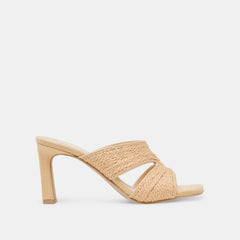 Gitel Lt Natural Raffia Heels | Women Dolce Vita
