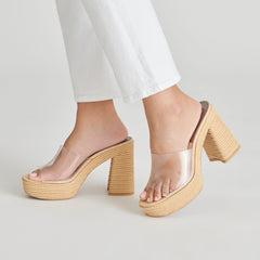LICHIA HEELS NATURAL VINYL | Dolce Vita Women