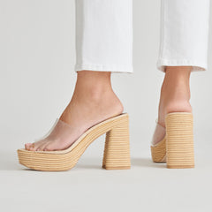 LICHIA HEELS NATURAL VINYL | Dolce Vita Women