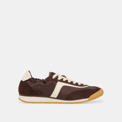 Sariya Dk Brown Nylon Sneakers | Women Dolce Vita