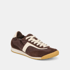 Sariya Dk Brown Nylon Sneakers | Women Dolce Vita