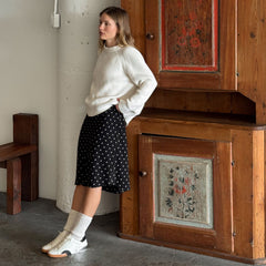 ZINA SNEAKERS WHITE BLACK LEATHER | Women Dolce Vita
