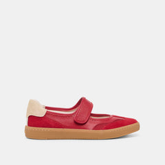 Nanet Crimson Leather Sneakers | Women Dolce Vita
