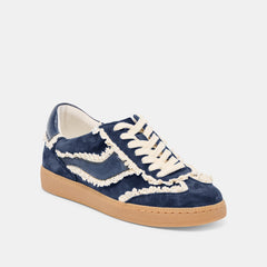 Notice Lace Navy Suede Sneakers | Dolce Vita Women