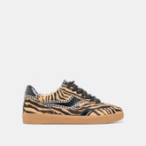 Notice Stitch Tiger Calf Hair Sneakers | Women Dolce Vita