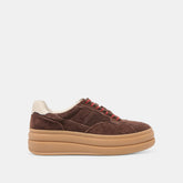 Naomy H2O Waterproof Dk Brown Suede Sneakers | Dolce Vita Women