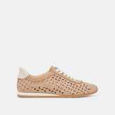 DANIE EYELET PERF SNEAKERS CAMEL SUEDE | Women Dolce Vita