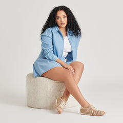 DANIE EYELET PERF SNEAKERS CAMEL SUEDE | Women Dolce Vita