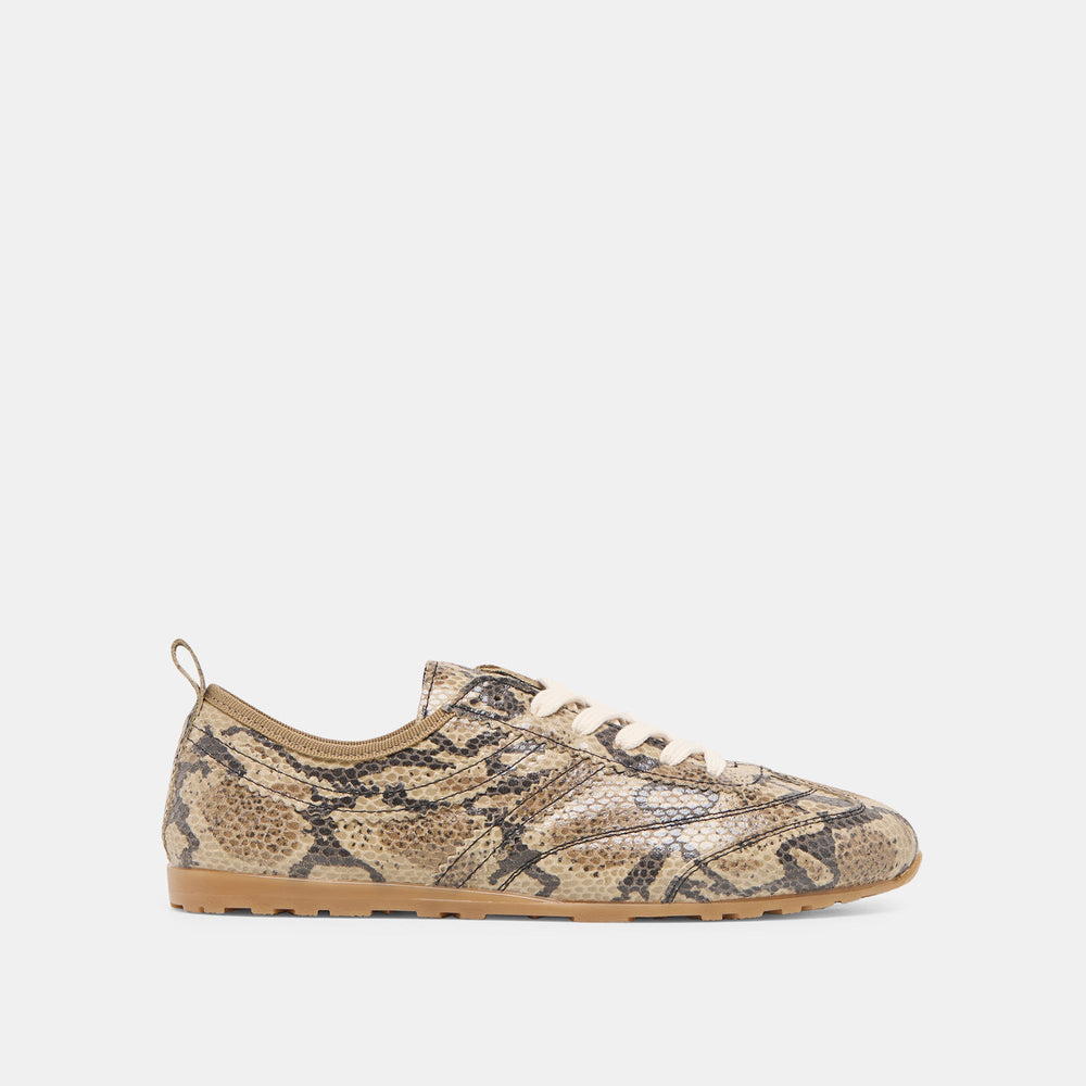 Viper Snake Print Embossed Leather Sneakers | Women Dolce Vita