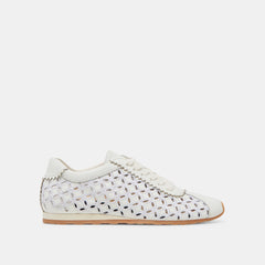 DANIE EYELET PERF SNEAKERS TRUE WHITE LEATHER | Dolce Vita Women
