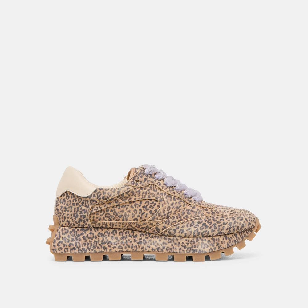 Tricia Tan Leopard Printed Suede Sneakers | Dolce Vita Women