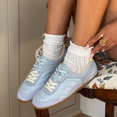 Laini Blue Multi Leather Sneakers | Women Dolce Vita