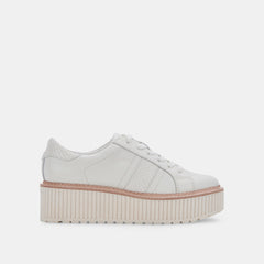 TIGER SNEAKERS WHITE LEATHER | Women Dolce Vita