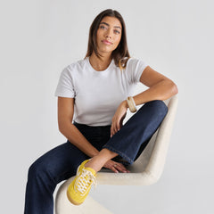 Sariya Yellow Nylon Sneakers | Dolce Vita Women