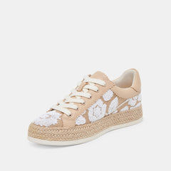 AZALIA SNEAKERS NATURAL MULTI FLORAL SEQUIN | Women Dolce Vita