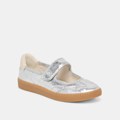 Nanet Silver Leather Sneakers | Women Dolce Vita