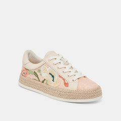 Azalia Pink Floral Raffia Sneakers | Dolce Vita Women
