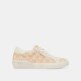 ZINA FLORAL SNEAKERS CREME FLORAL RAFFIA | Dolce Vita Women