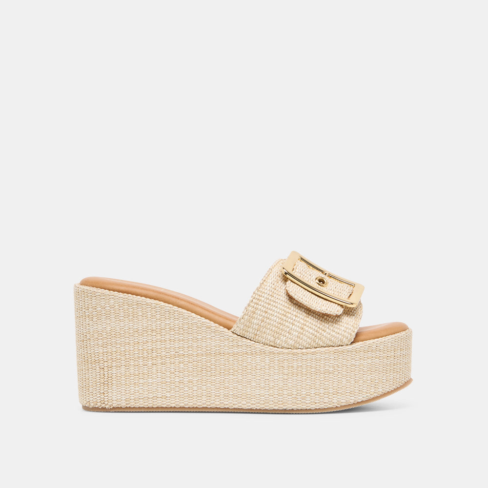 Jilian Lt Natural Raffia Wedges | Dolce Vita Women