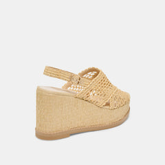 DEXLER WEDGES LT NATURAL WOVEN RAFFIA | Women Dolce Vita