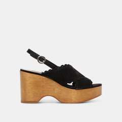 DILION WEDGES BLACK NUBUCK | Dolce Vita Women