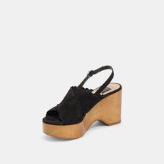 DILION WEDGES BLACK NUBUCK | Dolce Vita Women