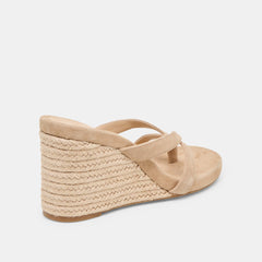 Helan Espadrille Camel Suede Wedges | Dolce Vita Women