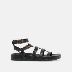 Susana Black Leather Sandals | Dolce Vita Women