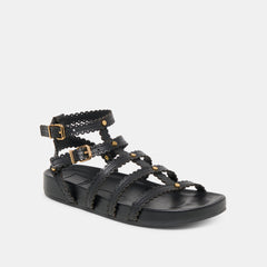 Susana Black Leather Sandals | Dolce Vita Women