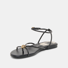 Kenley Black Leather Sandals | Dolce Vita Women