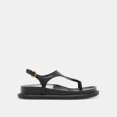 Stefan Black Leather Sandals | Women Dolce Vita