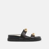 Satine Black Leather Sandals | Dolce Vita Women