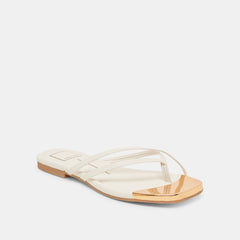 Laguna Off White Leather Sandals | Women Dolce Vita