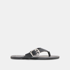 Rossa Black Leather Sandals | Women Dolce Vita