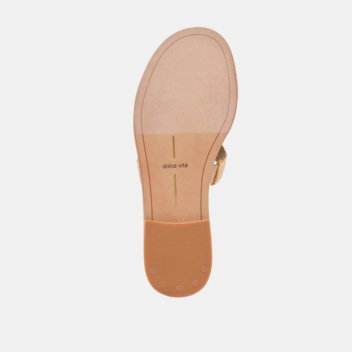 EMON WIDE SANDALS LT NATURAL RAFFIA - Dolce Vita