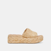 Chavi Sandals in Lt. Natural Raffia - Dolce Vita Shoes | Dolce Vita Women