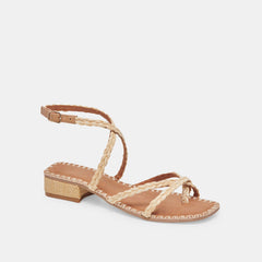 BRINN SANDALS LT NATURAL RAFFIA | Dolce Vita Women