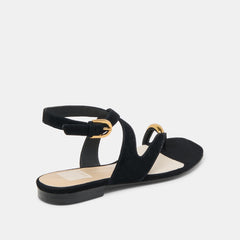EARLA SANDALS ONYX SUEDE | Women Dolce Vita