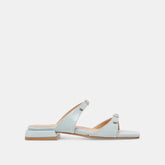 LAVERN SANDALS ICE BLUE CRINKLE PATENT | Women Dolce Vita