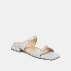 LAVERN SANDALS ICE BLUE CRINKLE PATENT | Women Dolce Vita