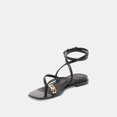 Tyrice Black Leather Sandals | Dolce Vita Women